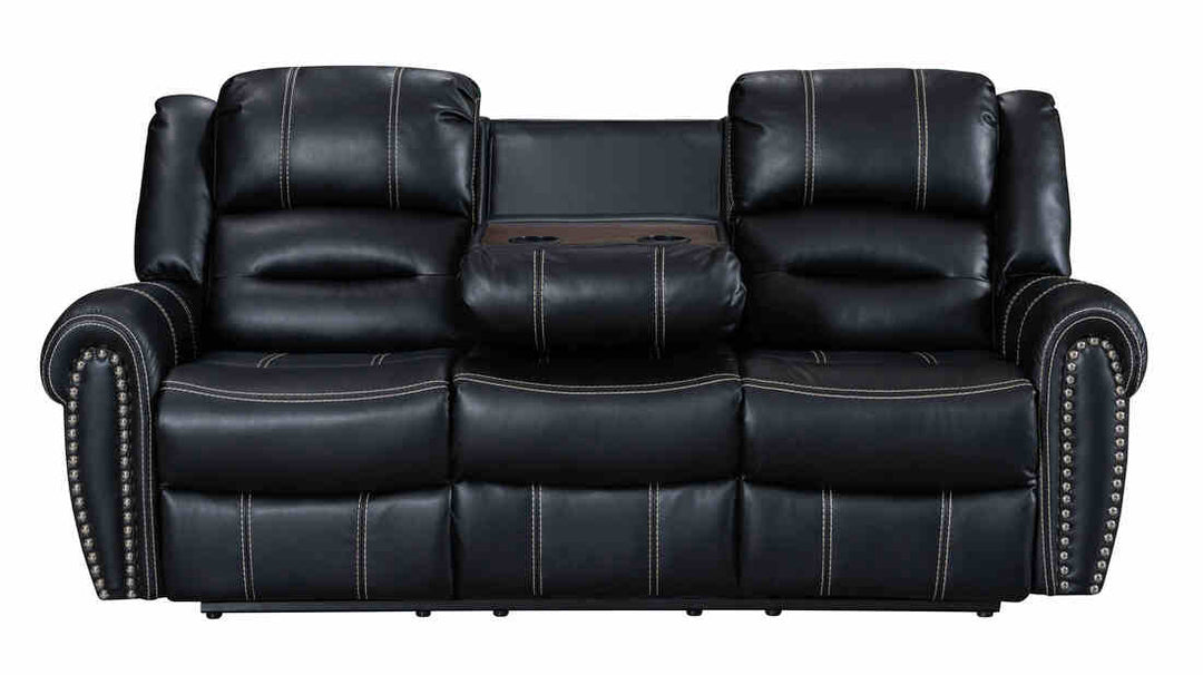 Lexington 3-Piece Black Reclining Sofa Set