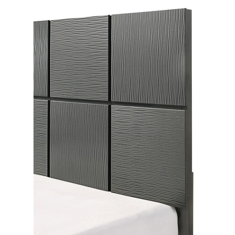 Denker Gunmetal Youth Panel Bed