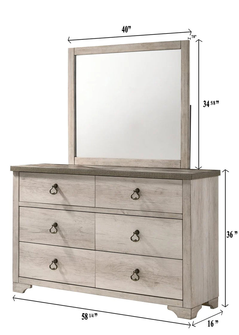 Patterson Driftwood Panel Bedroom Set