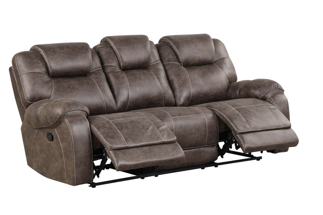 Madrid Chocolate 3-Piece Reclining Sofa Set