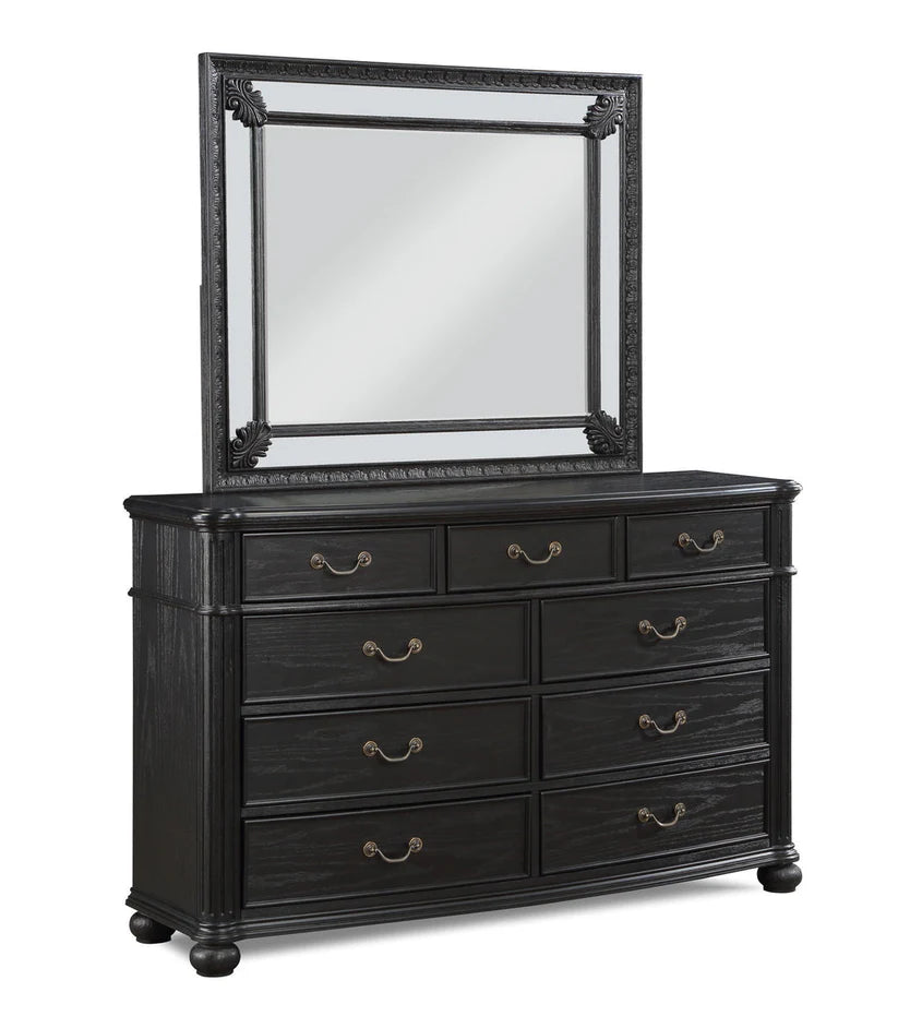 Kingsbury Black Finish Panel Bedroom Set