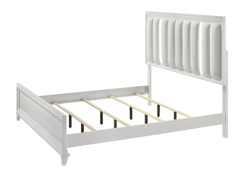 Cressida White LED Panel Bed