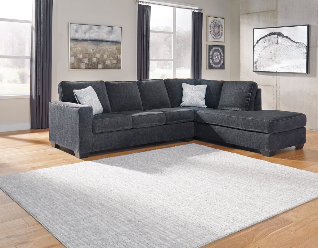 Aron Slate Sectional Sofa