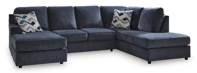 Dustin Cobalt Sectional Sofa