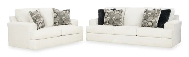 Alicia Linen Sofa & Loveseat Set