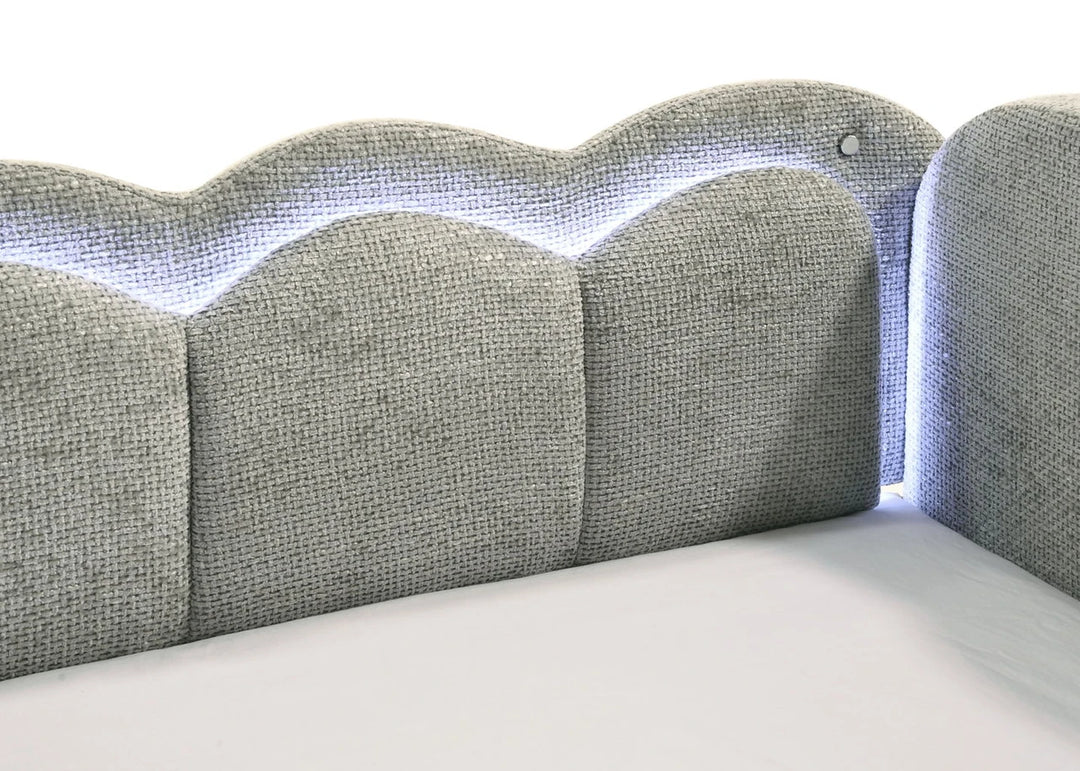 Madie Light Gray Daybed With Trundle