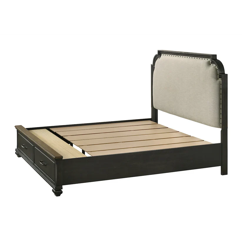 Hamilton Grey Finish Platform Bed