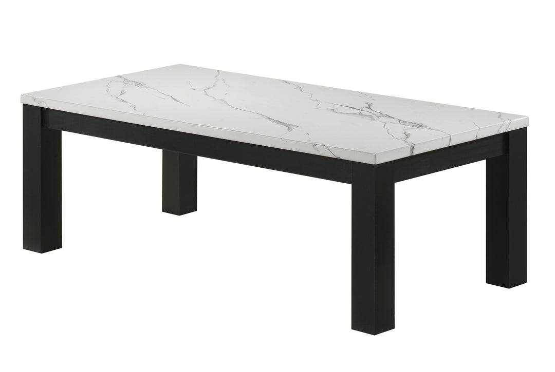 Ivy Faux Marble White Cocktail Set