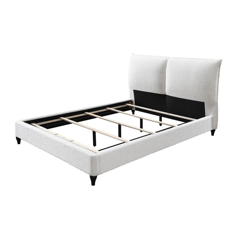 Jenn Boucle White Bed