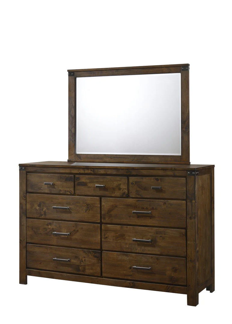 Curtis Rustic Brown Dresser