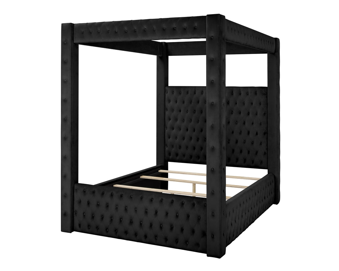Annabelle Canopy Black Bed