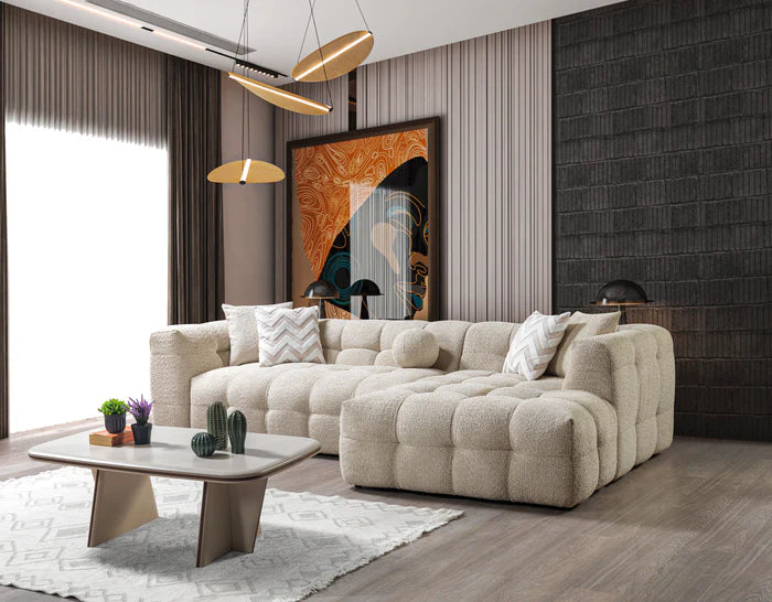 Ivy Sand Boucle RAF 110" Sectional