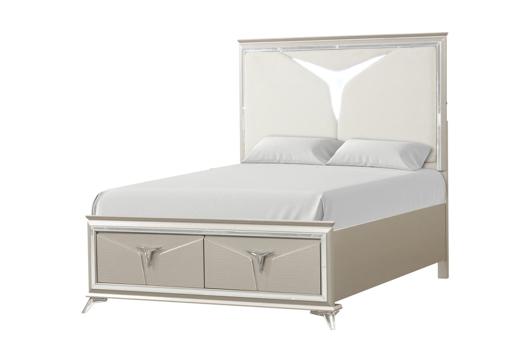 Master 4-Piece Bedroom Set (Bed, Dresser, Mirror, & Nightstand)