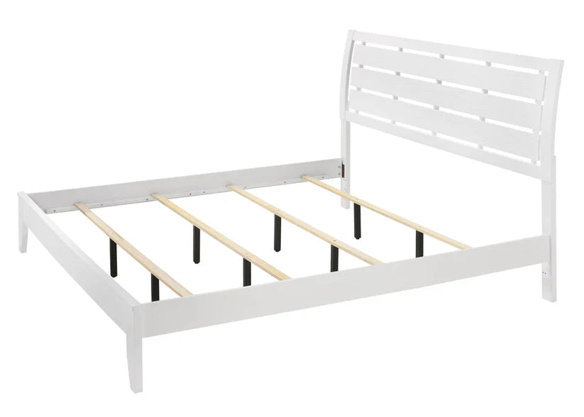 Evan White Panel Bed