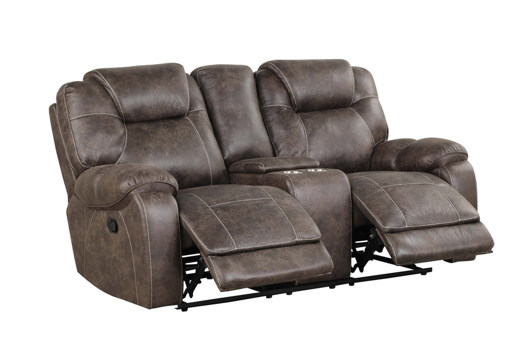 Madrid Chocolate 3-Piece Reclining Sofa Set