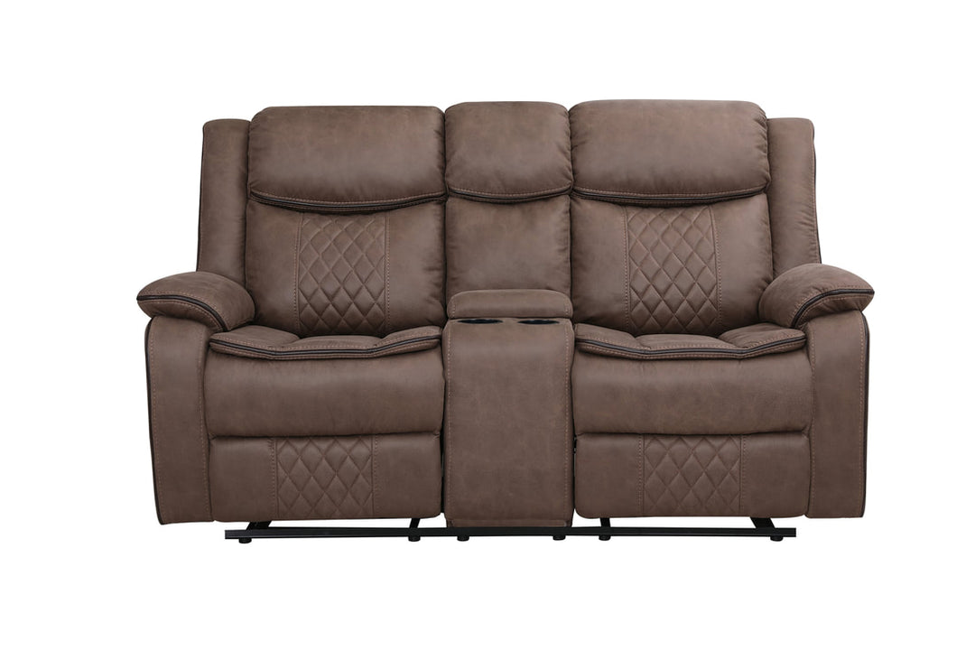 Weston Brown 3-Piece Reclining Sofa Set