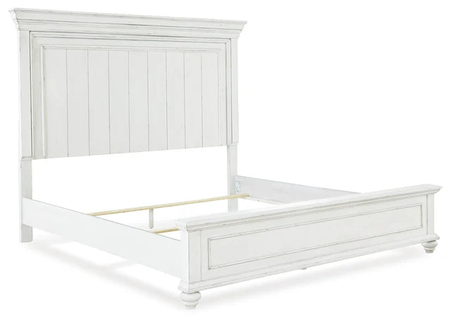 Whitewash 5-Piece Bedroom Set (Bed, Dresser, Mirror, Chest & Nightstand)