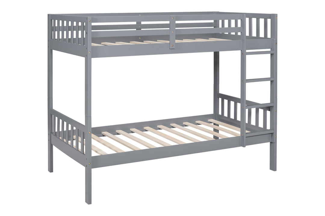 Grey Twin/Twin Bunk Bed