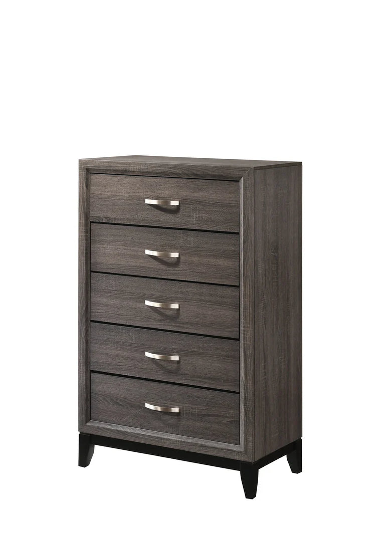 Akerson Grey Panel Bedroom Set