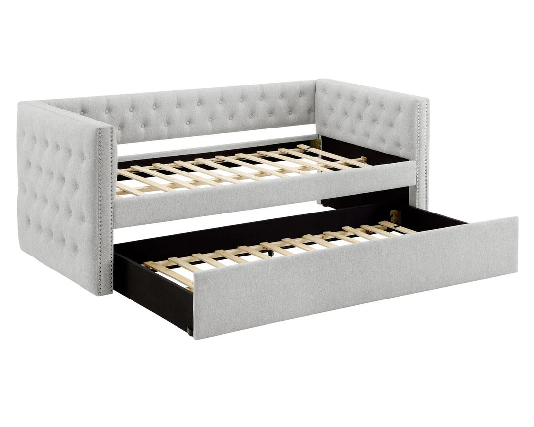 Trinidy Dove Gray Daybed with Trundle