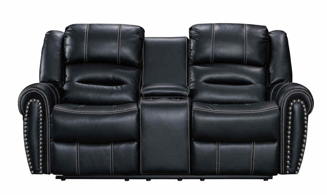 Lexington 3-Piece Black Reclining Sofa Set