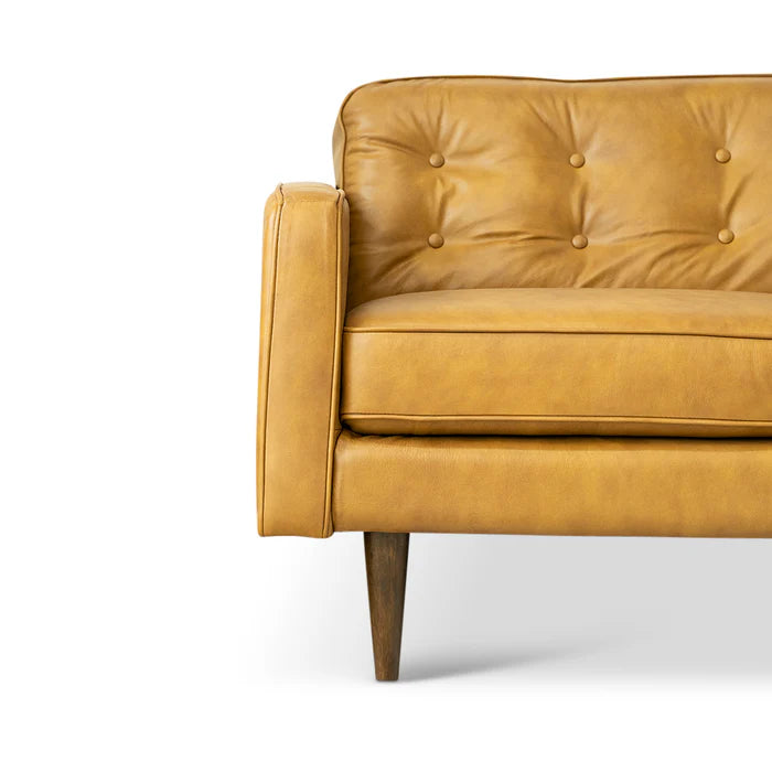 Braxton Tan Leather Sofa