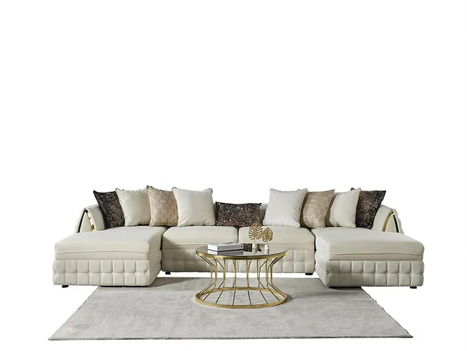 Sicilya Off White Sectional