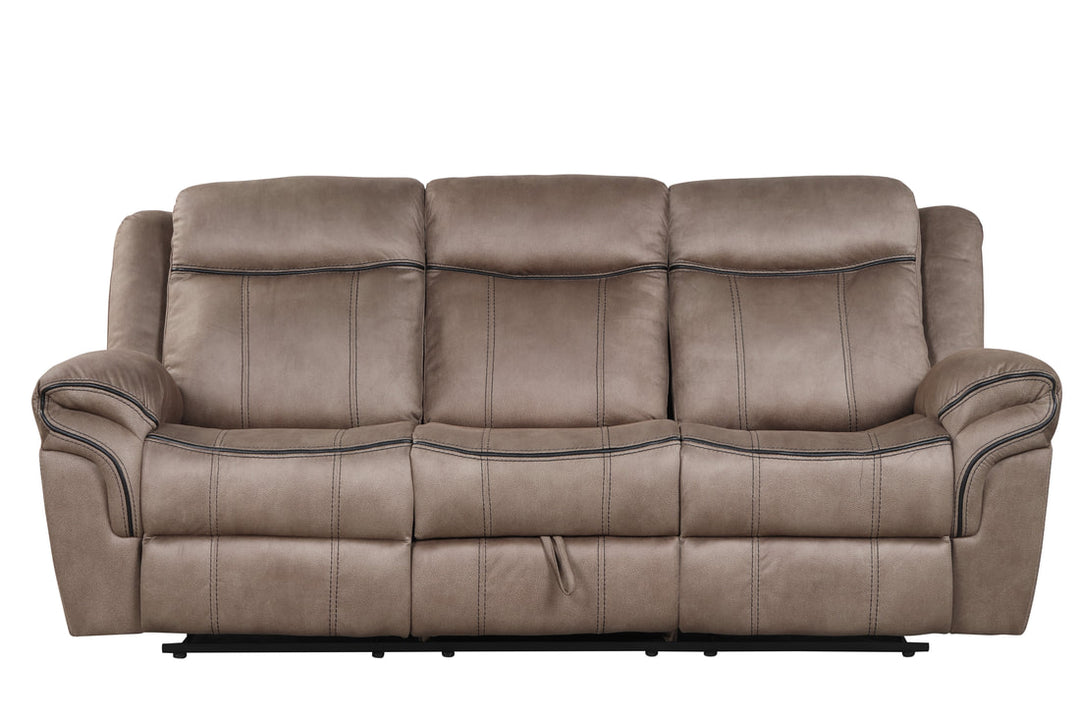 Andres Brown 3-Piece Reclining Sofa Set