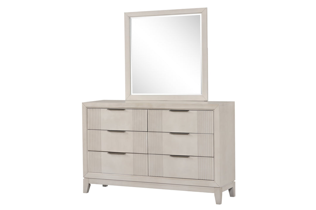 Uptown 4-Piece Bedroom Set (Bed, Dresser, Mirror & Nightstand)