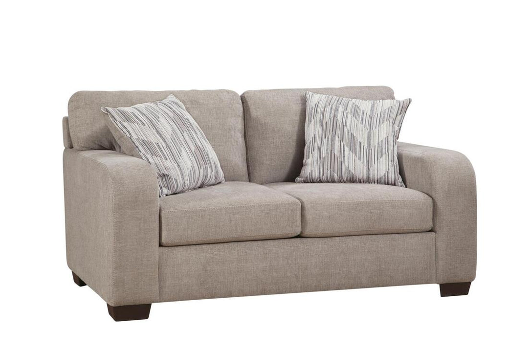 Behold Blaine Taupe Cream Sofa & Loveseat Set