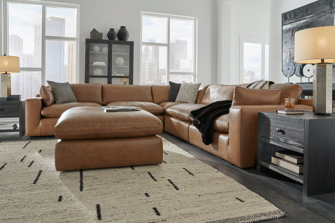 Genuine Leather Sectional Set