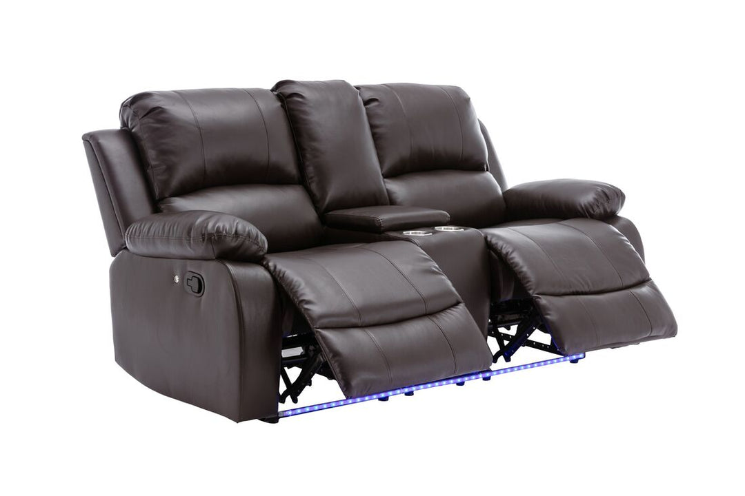 Daytona 3-Piece Brown Reclining Sofa Set