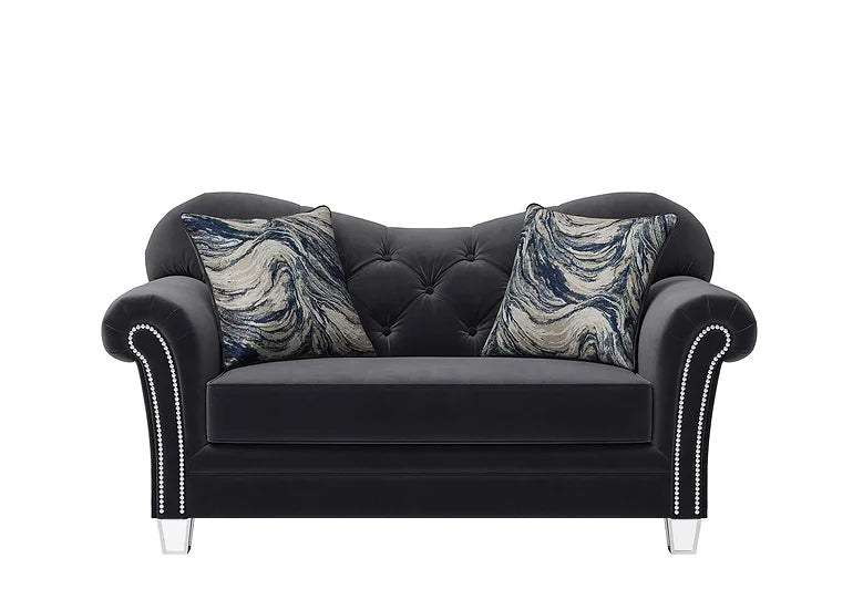 Bing Black Sofa & Loveseat