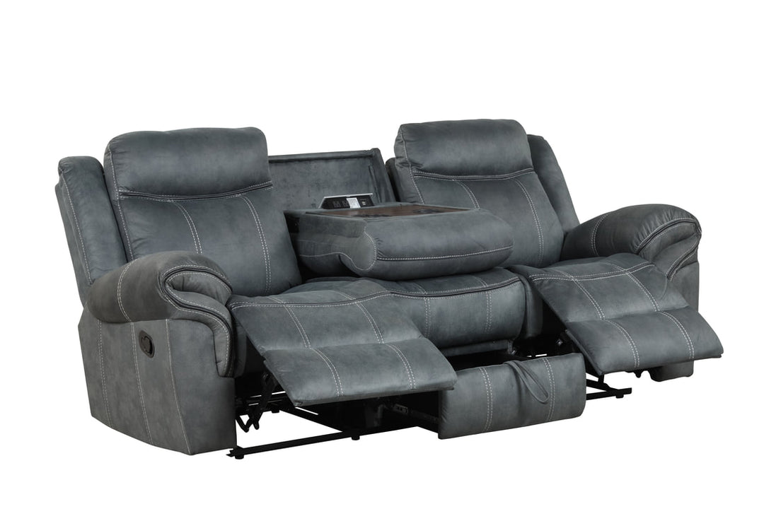 Andres Grey 3-Piece Reclining Sofa Set