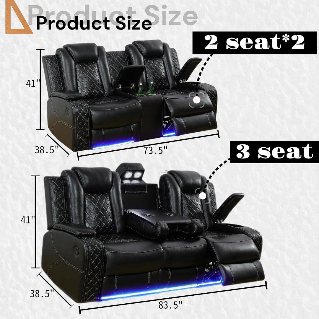 3 PIECE POWER RECLINING LIVING ROOM SET