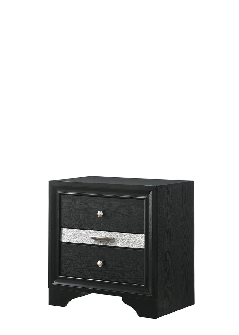 Regata Black Platform Storage Bedroom Set