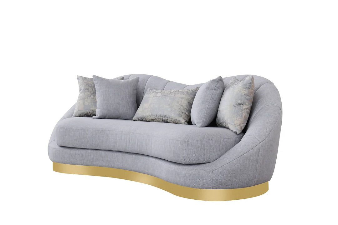 Olena (dove grey+ivory) Sofa Set