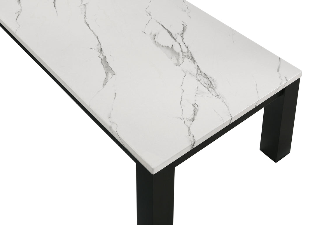 Ivy Faux Marble White Cocktail Set