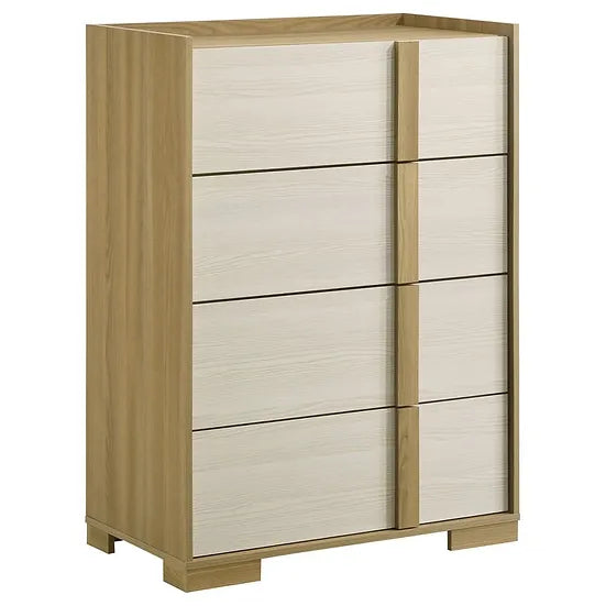 Maya Natural/ New White  Panel Bedroom Set NE