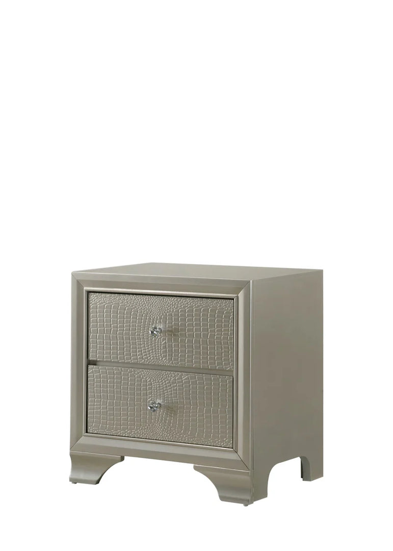 Lyssa Champagne Nightstand