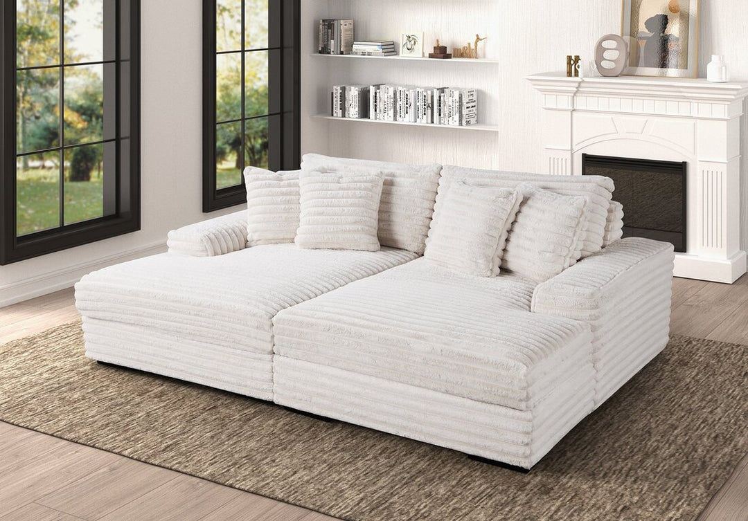 Beige Chaise Lounge