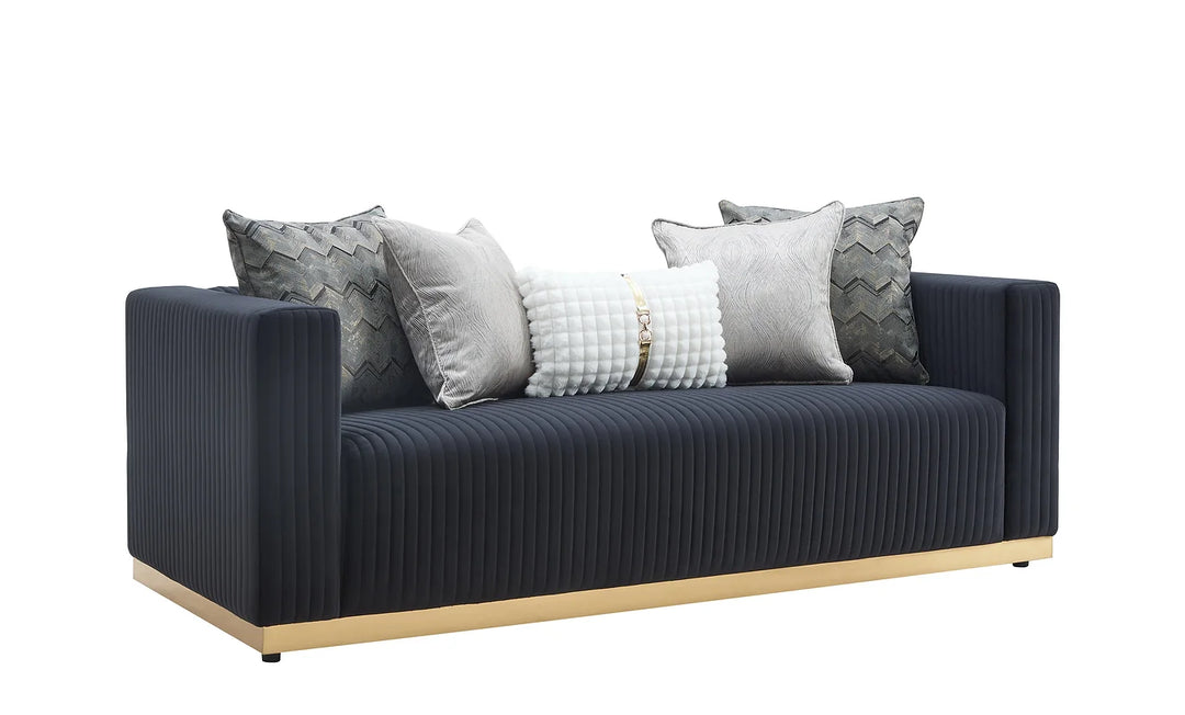 Alisha Black Sofa Set