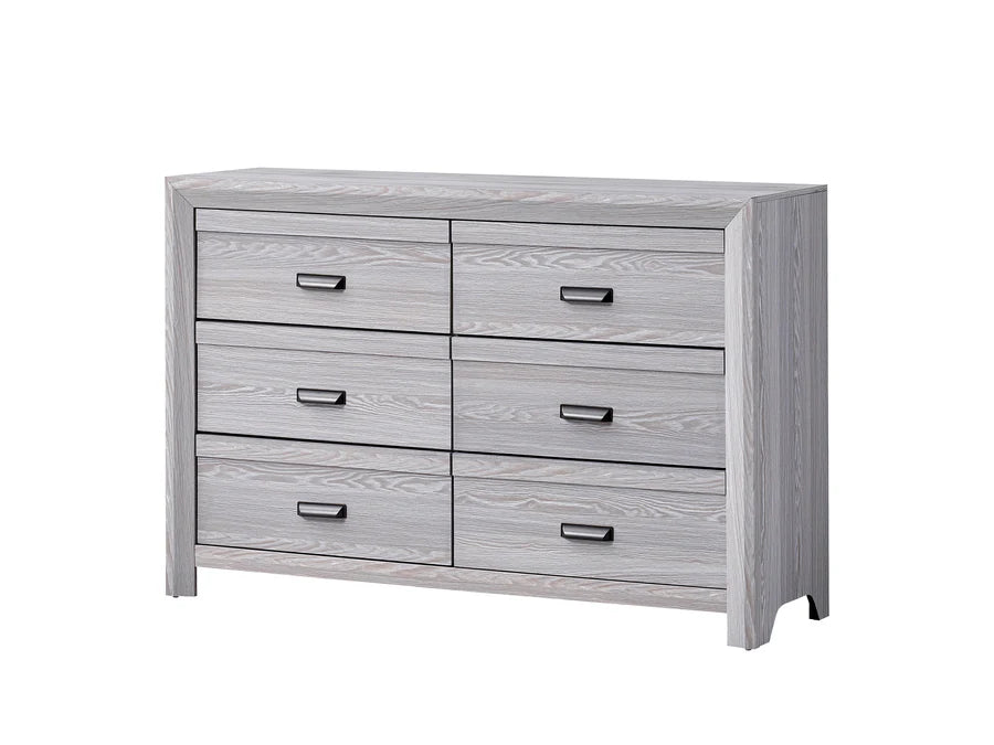 Adelaide Driftwood Upholstered Panel Youth Bedroom Set