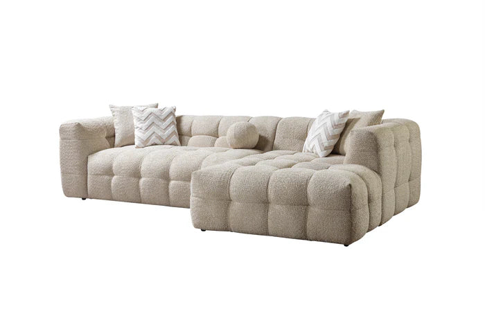 Ivy Sand Boucle RAF 110" Sectional