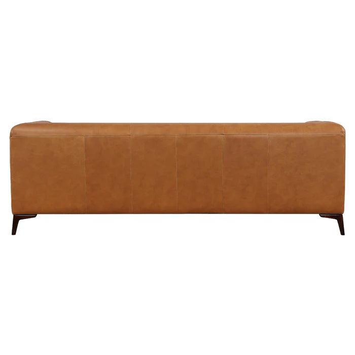 Beatnik Tan Leather Sofa.