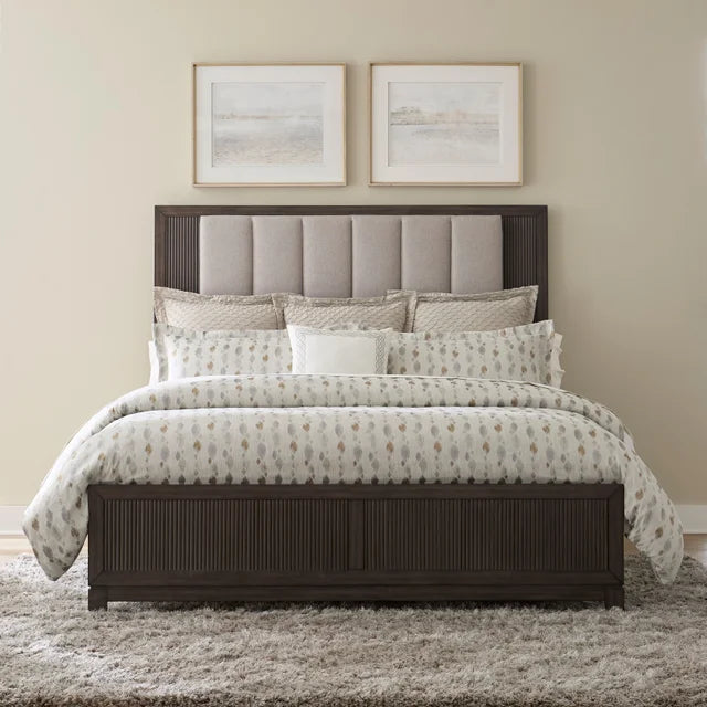 Satin Wash 5-Piece Bedroom Set (Bed, Dresser, Mirror, Chest & Nightstand)