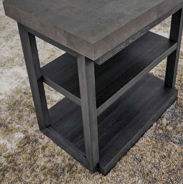 Bonilane Black/Gray Coffee Table Set