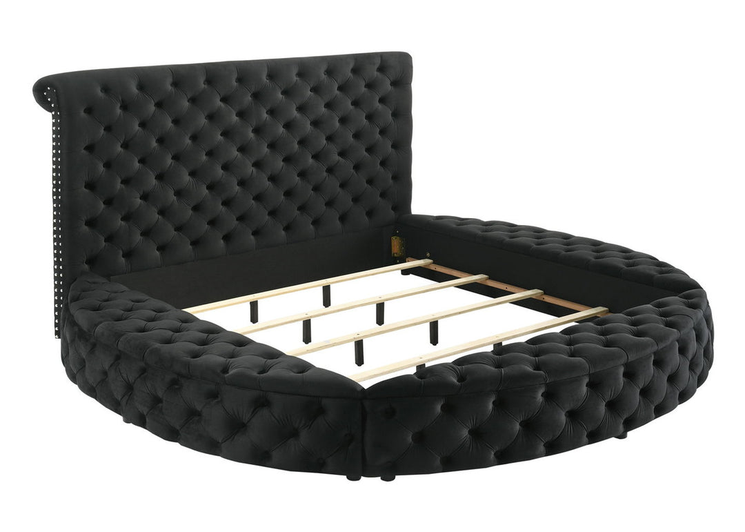 Brigitte Black Storage Bed