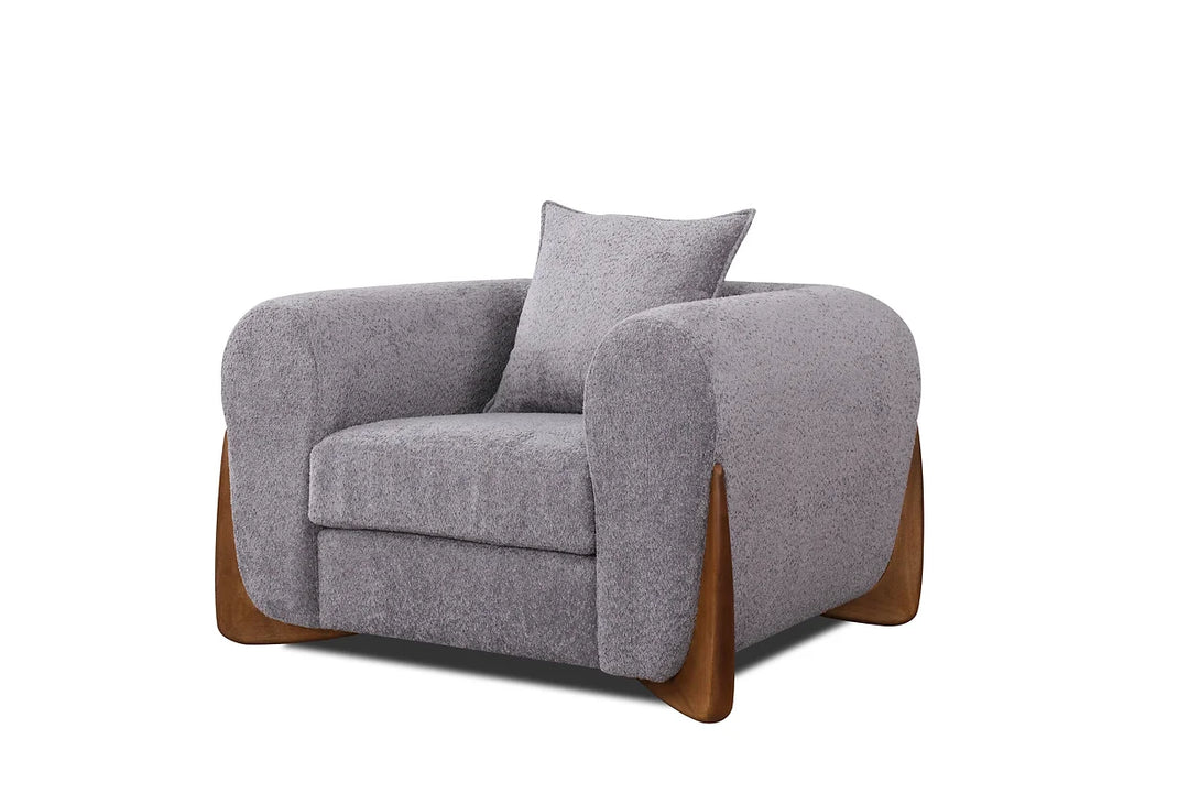 Stylus Pewter Sofa Set