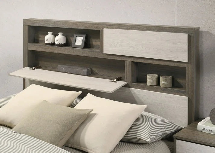 River Light Grey Platform Bedroom Set